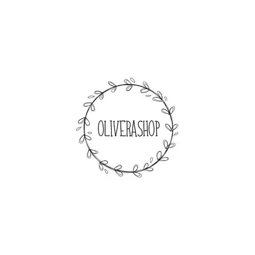 Olivera Shop Logo – handgezeichneter Lorbeerkranz
